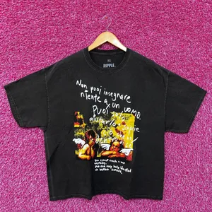 Ripple Angel Painting Mineral Wash Cropped Tshirt size Extra Large thumbnail 1