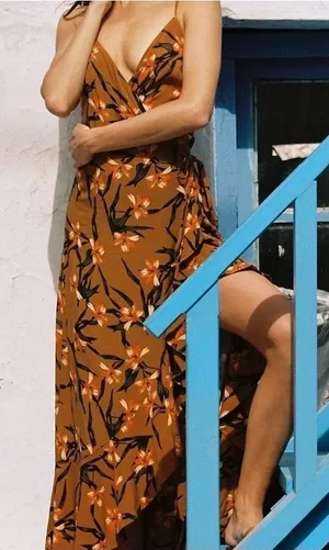 L*Space NWT Floral Wrap Maxi Dress thumbnail 1