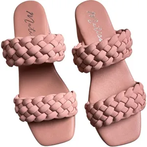 Matisse Women's Slip On Braided Double Strap Greyson Wedge Sandals Sz 8 NWOT thumbnail 2