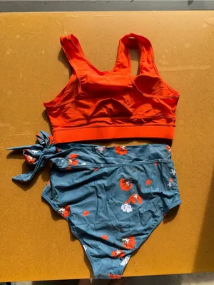 Women's NEW Two Piece High Waisted Bikini Swim Suit Size L #260375 thumbnail 6
