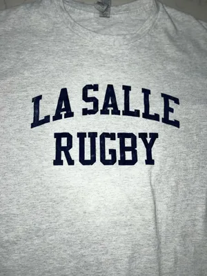 LaSalle Rugby Tshirt Gray Size L thumbnail 4