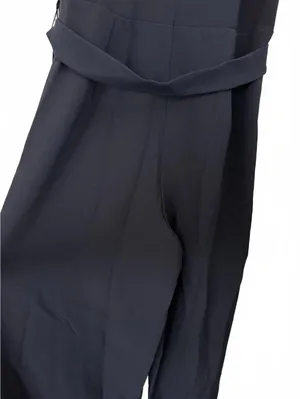 Julia Jordan Tie Waist Wide Leg Halter Jumpsuit NWT Navy Blue Size 6 thumbnail 9