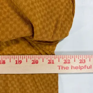 Universal Thread Mustard Yellow Square Neck Balloon Sleeve Textured Blouse Large thumbnail 5