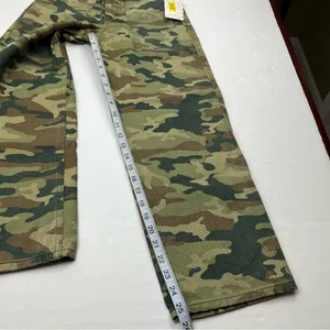 We The Free Free People Remy Camouflage Crop Jeans 25 High Rise Green‎ Camo Pants Denim NEW thumbnail 10