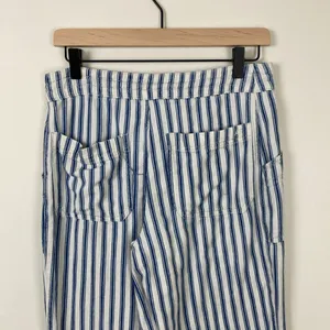 American Eagle Striped Pants Cotton Coastal Women’s Size 6 Blue White Beach thumbnail 9