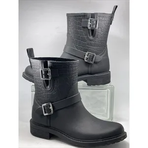 Sam Edelman Keigan Boots Croc Embossed Size 7M Waterproof thumbnail 2