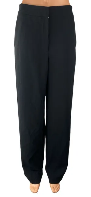Aritzia Wilfred Women's Black High Rise Palazzo Wild Leg Trousers Dress Pants 6 thumbnail 1
