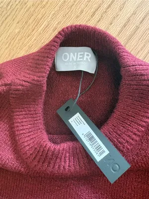 Oner Active Women's knit Crewneck Sweater & Jogger Set rosewood thumbnail 3