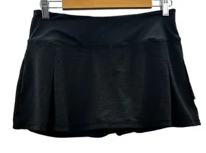 Z by Zella Black Perforated Eyelet Activewear Golf‎ Tennis Skort Size M thumbnail 1