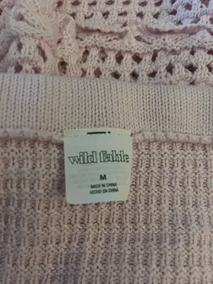 Wild Fable Light pink crochet mini skirt thumbnail 5