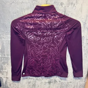 1962 | Fabletics Rose Burnout Full Zip Athletic Workout Jacket Purple Womens‎ M thumbnail 2