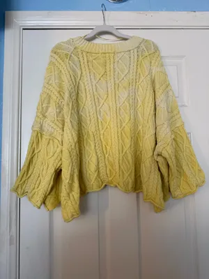 Free People Oversized Knit Sweater thumbnail 3