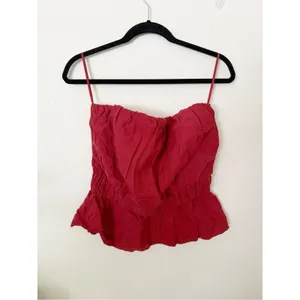 NWT Posse Aurelia Strapless Top Sz M Red Size M thumbnail 2