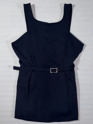 Anthropologie Maeve Womens Belted Peplum Top Size M Black NWT thumbnail 2