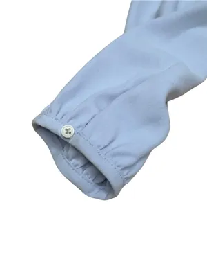 J.Crew Women’s 00 Light Blue Wrap Dress Long Sleeve Tie Waist Cocktail Mini XXS thumbnail 6