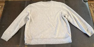 IZOD Fleece Crewneck Pullover Sweatshirt Gray Large thumbnail 7