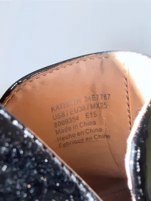Calvin Klein Black Patent Block Heel Loafers thumbnail 5