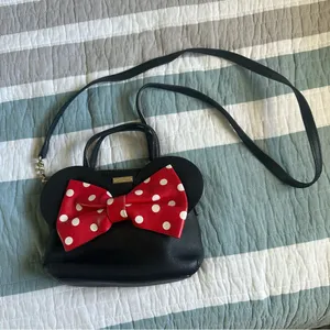 Kate Spade Minnie Mouse Mini Maise Crossbody Bag Purse Disney Black Ears Leather thumbnail 4