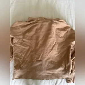 Aerie Tan Half-Zip Hoodie thumbnail 5