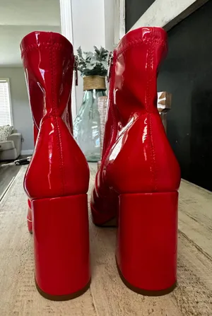 Steve Madden Red Booties thumbnail 6