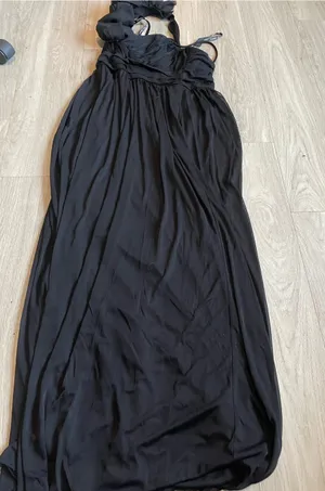 AB Studio Black One-Shoulder Ruffle Prom Dress thumbnail 1