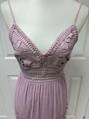 2Bella Sausalito Lilac Maxi Dress With Lining - Size S.‎ NEW With Tags in Bag. thumbnail 2