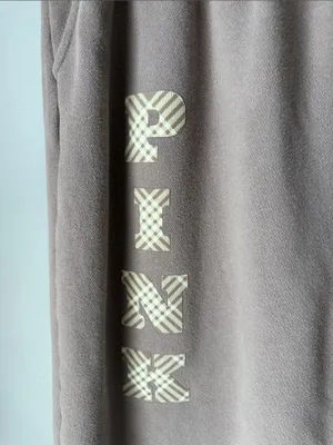Pink Vs Ivy Fleece Sweatpants Xl thumbnail 3