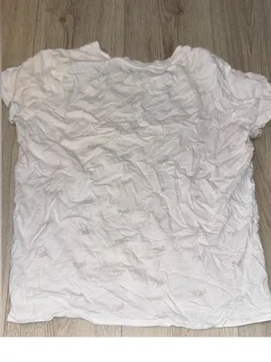 Victoria’s Secret pink white grey gray short sleeve shirt top thumbnail 2