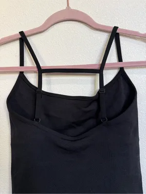 Fabletics 360 Black Seamless Onesie Romper Adjustable Strap Bodysuit thumbnail 8