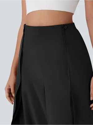Halara Breezeful High Waisted Flowy Pants XS Black Wide Leg Quick Dry Pockets thumbnail 5