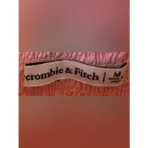 Abercrombie & Fitch Blush Strapless Cropped Tube Top Women's Sz Medium thumbnail 5