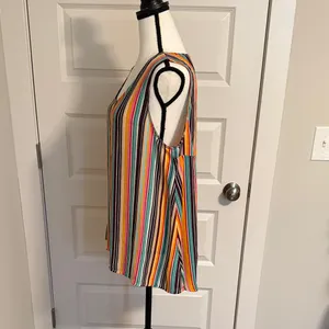 Colorful Striped Sleeveless Tank Top thumbnail 3