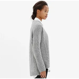 ✨Madewell Navy Easy Cable Knit Merino Wool Sz XS Sweater✨ thumbnail 3