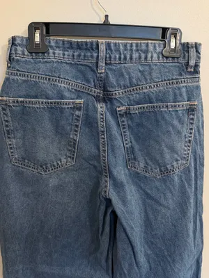 H&M Divided High Waist Wide Leg Ankle Jeans - 6 thumbnail 9