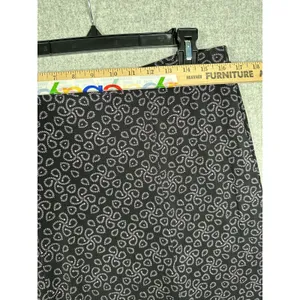Vintage George Skirt Aline Womens Large Stretch Black Knee Length‎ Pul On thumbnail 5