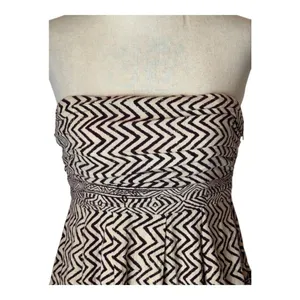 Anthropologie Edme & Esyllte Dress‎ Women 0 Ivory Brown Strapless Hypnotic Maxi thumbnail 6