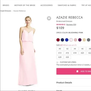 Azazie Rebecca Maxi Gown Dress in Grape thumbnail 5