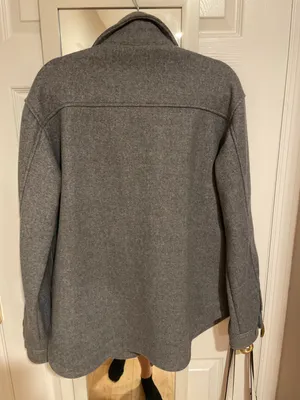 ZARA Dark Gray Shacket thumbnail 3