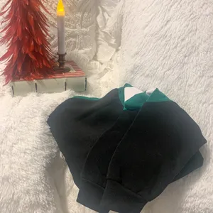 Women’s Cropped Hoodie Sweatshirt Green Size 1X thumbnail 8