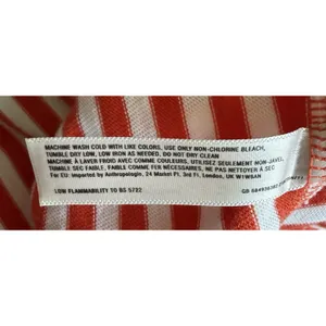 Anthropologie Saturday Sunday Red White Striped Wrap Dress Rope Tie Size S thumbnail 11