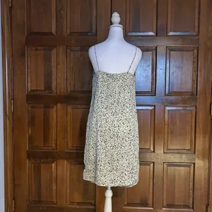 NWT Vero Moda Size Small Mini Short Dress‎ Yellow Summer Cowl Neckline Slip Cami thumbnail 3