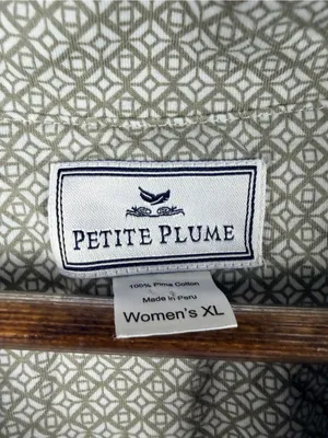 Petite plume Geo Classic Lightweight Pima Cotton Pajamas size XL thumbnail 3