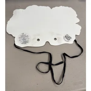 Lady‎ with Red Feathered Hat, Diecut Paper Mask, Halloween/Masquerade/Costume thumbnail 4