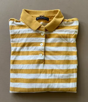 Brandy Melville Jonny Striped Long Sleeve Rugby Polo Shirt thumbnail 1
