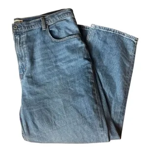 Abercrombie & Fitch Ankle Straight Ultra HR Medium Wash Jeans 18/34 #762 thumbnail 8