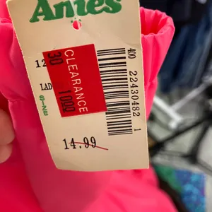 Vintage Ames‎ Hot Pink Windbreaker Nylon Cotton Lined Jacket Size L New 80's thumbnail 13