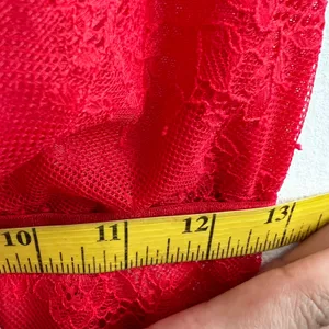 Red Lace Babydoll Top Y2K 2000s Coquette Fairycore Romantic‎ Small thumbnail 7