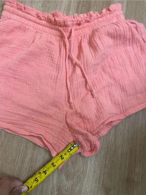 UGG Coral Pink High-Waist Drawstring Lounge Shorts thumbnail 4