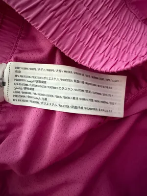 YPB Abercrombie motionTEK Women's Lightweight Pink Athletic Shorts Size L thumbnail 5