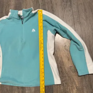 ACG Nike Quarter‎ Zip Fleece Pullover Aqua Blue White Athletic Jacket Womens med thumbnail 5